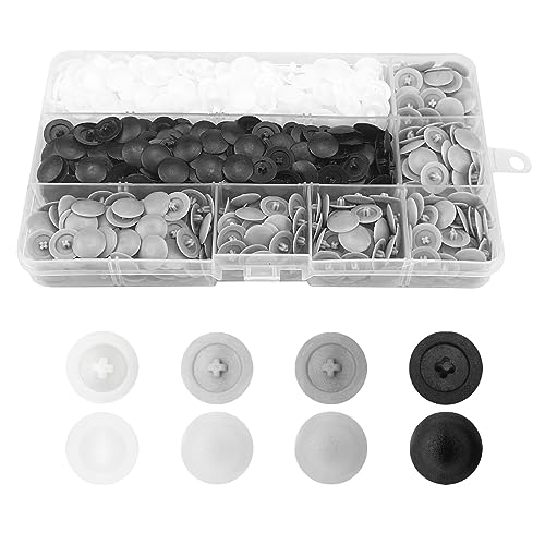 900 Stück Abdeckkappen für Schrauben, M3 Schraubenabdeckung Kreuzschlitz, Kreuzkopfschrauben, Torx Schraubenabdeckung aus Kunststoff, Abdeckkappen für Durchmesser（4 Farben） von CiShow