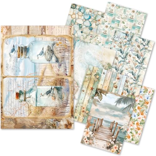 Ciao Bella A5 Reispapier-Kunst-Set, 8 Blatt Reispapier (Sommertage) von Ciao Bella