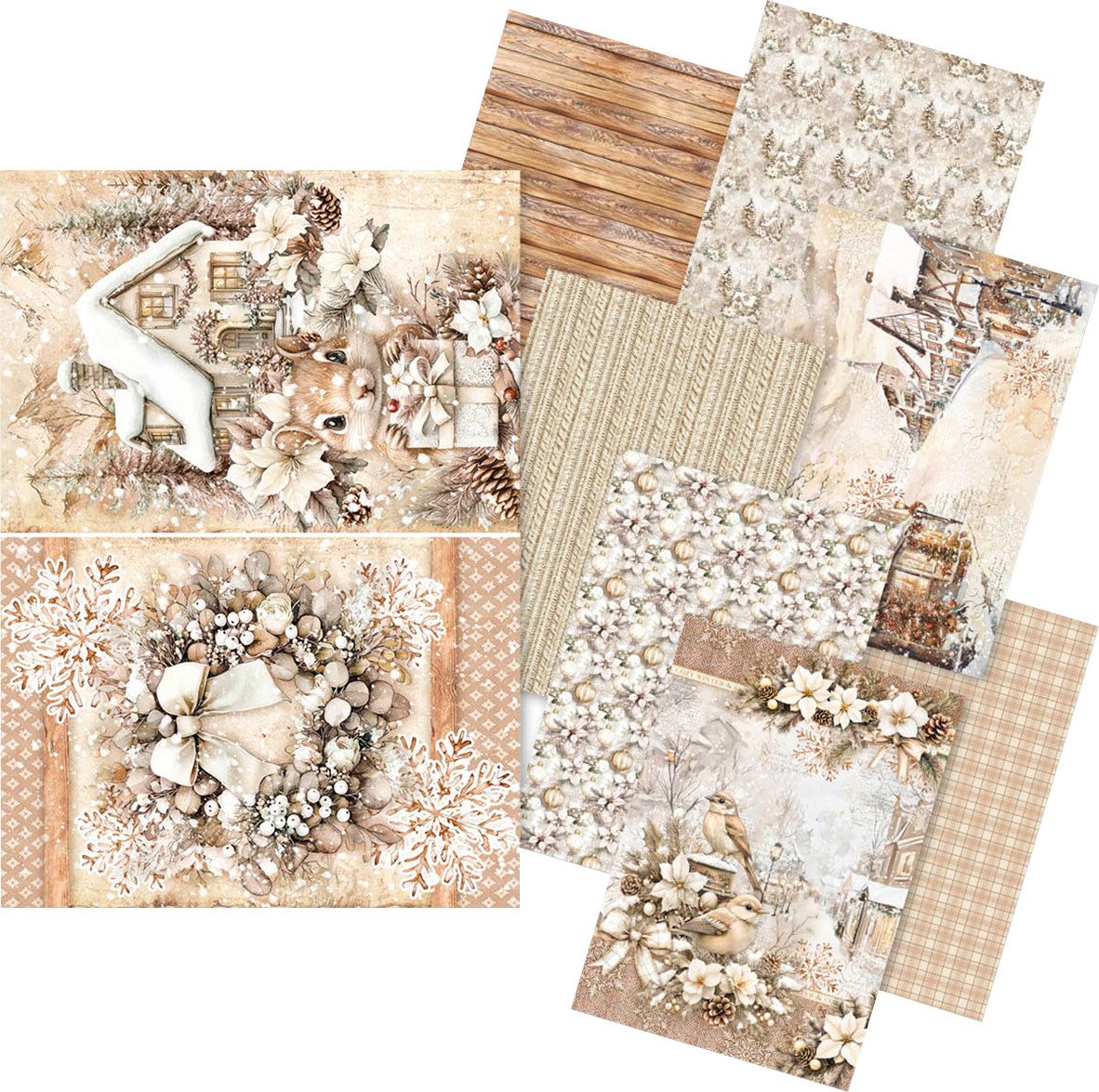 Ciao Bella Seidenpapier Winter Season, DIN A5, 8er-Set Ciao Bella Seidenpapier Winter Season, DIN A5, 8er-Set von Ciao Bella