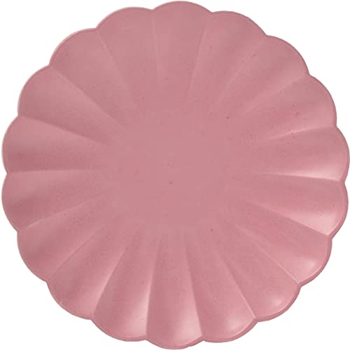 Ciao - Pappteller FSC kompostierbar (Ø23cm), 8 Stück, altrosa Durchmesser 23, 34732 von Ciao