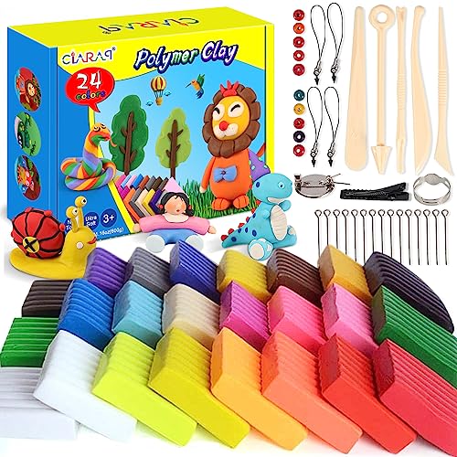 Polymer Ton Farben Clay, Weiche Ofen Backen Lehm Moulding Craft Kinder (24 Color) von CiaraQ