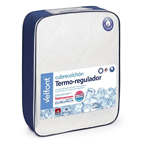 Velfont Thermo-Regler Outlast Matratzenauflage aus Baumwolle Bett 105 cm von Ciberdescans