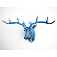 Großer Hirsch Wand-Dekor, Hirsch-Kopf-Wand-Dekor, Skulptur, Tierfigur, Tier Statue, Dekoration Für Zuhause, Garten Dekor, Kunst Handgemachte Statue Großer Hirsch Wand-Dekor, Hirsch-Kopf-Wand-Dekor, Skulptur, Tierfigur, Tier Statue, Dekoration Für Zuhause, Garten Dekor, Kunst Handgemachte Statue von CiceroArtDesign