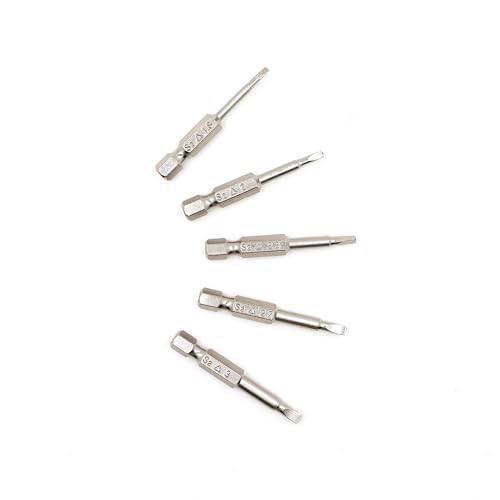 5 Stück 1/4 Zoll Schraubendreher Bits, 50mm Hex Magnetische Sternenkopf, S2 Stahl Dreieck Bits Δ1.8, Δ2.0, Δ2.3, Δ2.7, Δ3.0 für Ratschenschraubendreher, Elektroschrauber 5 Stück 1/4 Zoll Schraubendreher Bits, 50mm Hex Magnetische Sternenkopf, S2 Stahl Dreieck Bits Δ1.8, Δ2.0, Δ2.3, Δ2.7, Δ3.0 für Ratschenschraubendreher, Elektroschrauber von CiciIng