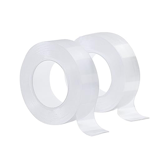 6m Doppelseitiges Klebeband Extra Stark Transparent, 2 Rollen Nano Klebeband Doppelseitig, Abnehmbar Wasserfest Double Sided Tape Breite 2cm für Teppich Foto Wand Zuhause Auto Outdoor 6m Doppelseitiges Klebeband Extra Stark Transparent, 2 Rollen Nano Klebeband Doppelseitig, Abnehmbar Wasserfest Double Sided Tape Breite 2cm für Teppich Foto Wand Zuhause Auto Outdoor von CiciIng