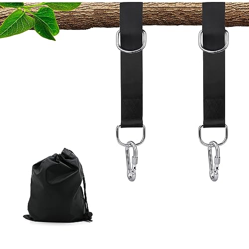 CiciIng Schaukel Befestigung, Hängematten Befestigung, 2 x 159 cm Hängematte Gurte mit 2 Schwerlast Karabinern und 1 Aufbewahrungstasche, Polyestergurte für Baumschaukel Aufhängung Hängesessel CiciIng Schaukel Befestigung, Hängematten Befestigung, 2 x 159 cm Hängematte Gurte mit 2 Schwerlast Karabinern und 1 Aufbewahrungstasche, Polyestergurte für Baumschaukel Aufhängung Hängesessel von CiciIng