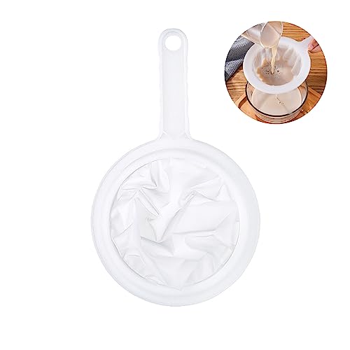 Sieb Filter, 400 Mesh Küchensieb Kunststoff Feines Sieb Mit Griff, Haarsieb Küche Netzsieb für Saft, Milch, Kaffee, Sojamilch von CiciIng