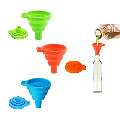 3 Stück Silikontrichter Küche, Faltbarer Silikon Trichter Küche Kleines Trichter Set für Öl Bier Flüssigkeiten Übertragung (Mittel) 3 Stück Silikontrichter Küche, Faltbarer Silikon Trichter Küche Kleines Trichter Set für Öl Bier Flüssigkeiten Übertragung (Mittel) von CiciIng