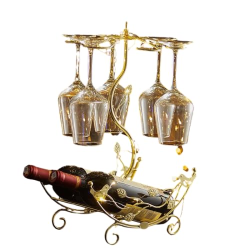 CicodonaGift Weinregal und Weinglashalter für 2 Weinflaschen und 6 Gläser CicodonaGift Weinregal und Weinglashalter für 2 Weinflaschen und 6 Gläser von CicodonaGift