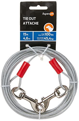 Petmate Strapazierfähiges Vinyl-Kabel, klare Bruchfestigkeit, 907 kg, 4,7 m Kabel von Petmate