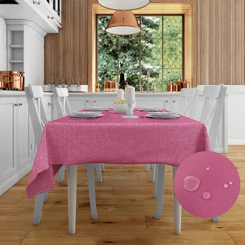 Cieffepi Home Collections Fleckabweisende Tischdecke TOLOSA in verschiedenen Größen und Farben (Rosa, 150 x 180 cm) von Cieffepi Home Collections