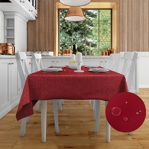 Cieffepi Home Collections Fleckabweisende Tischdecke TOLOSA in verschiedenen Größen und Farben (Rot, 180 x 270 cm) von Cieffepi Home Collections