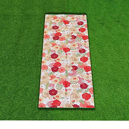 Cieffepi Home Collections LIPARI PONPON Strandtuch für Einzelbett oder Doppelbett (Einzelbett 65 x 180 cm) von Cieffepi Home Collections