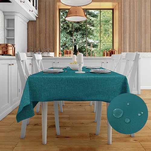 Fleckabweisende Tischdecke TOLOSA in verschiedenen Größen und Farben (Petrol, 180 x 270 cm) von Cieffepi Home Collections