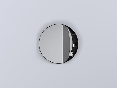 Cielo I Catini Spiegel Round Box CASPCT-Schwarz matt von Cielo