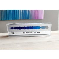 Personalisierte Soundwave Kunst | Klangwelle Print Sprachaufnahme Geschenk Benutzerdefinierte Song Plakette Einzigartiges Für Jubiläum Oder Feiertage von CieloNYCDesigns