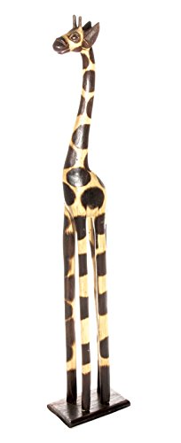 200cm Holz Giraffe Holzgiraffe Deko Afrika Style Handarbeit Fair Trade Natur Farbe von Ciffre