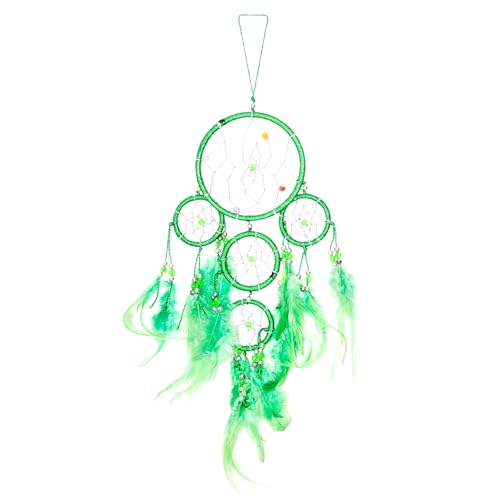 40cm x 9cm Dreamcatcher Traumfänger Knall Grün Neon Glitzer Gute Träume von Ciffre