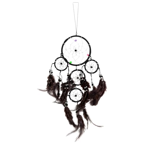 40cm x 9cm Dreamcatcher Traumfänger Schwarz Glitzer Gute Träume von Ciffre
