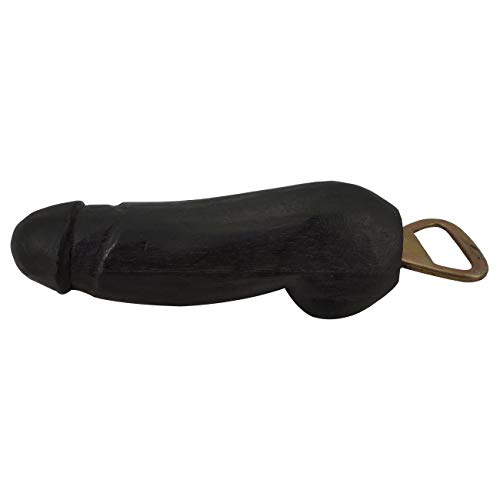 Ciffre 20cm Holz Penis Bier Flaschenöffner Phallus Holzpenis Geschenk Party Schwarz Dunkel von Ciffre
