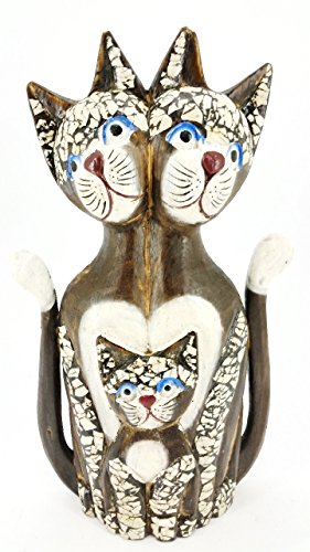Ciffre 40cm Katze Holz Familie Mutter Vater und Kind Handarbeit Fair Trade Unikat Deko Ciffre 40cm Katze Holz Familie Mutter Vater und Kind Handarbeit Fair Trade Unikat Deko von Ciffre