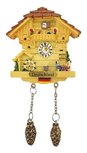 Ciffre Kuckucksuhr Magnet Polyresin Kühlschrank Beige Haus - Deutschland von Ciffre