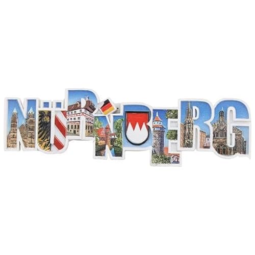 Ciffre Kühlschrankmagnet Magnet Nürnberg Schriftzug Polyresin Fotodruck Handbemalt Franken Deutschland Ciffre Kühlschrankmagnet Magnet Nürnberg Schriftzug Polyresin Fotodruck Handbemalt Franken Deutschland von Ciffre