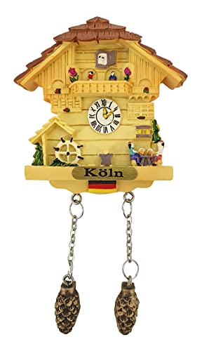 Kuckucksuhr Magnet Polyresin Kühlschrank Beige Haus - Köln von Ciffre