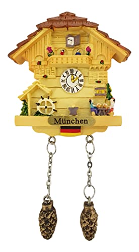 Ciffre Kuckucksuhr Magnet Polyresin Kühlschrank Beige Haus - München von Ciffre