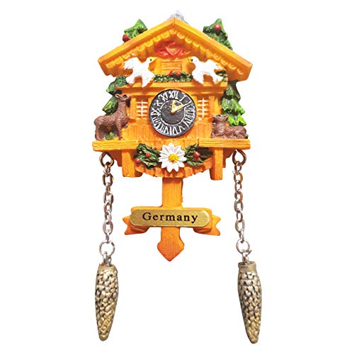 Kuckucksuhr Magnet Polyresin Kühlschrank Berge Vögel Tauben - Germany Kuckucksuhr Magnet Polyresin Kühlschrank Berge Vögel Tauben - Germany von Ciffre