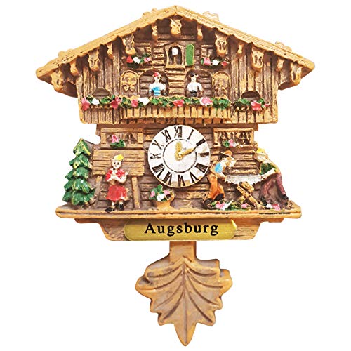 Kuckucksuhr Magnet Polyresin Kühlschrank Handmade Braun - Augsburg Kuckucksuhr Magnet Polyresin Kühlschrank Handmade Braun - Augsburg von Ciffre