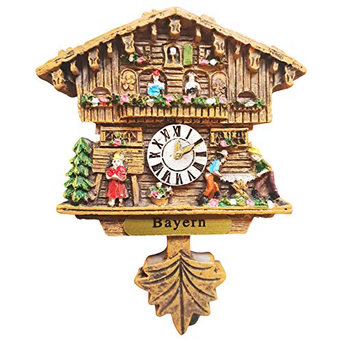 Kuckucksuhr Magnet Polyresin Kühlschrank Handmade Braun - Bayern Kuckucksuhr Magnet Polyresin Kühlschrank Handmade Braun - Bayern von Ciffre