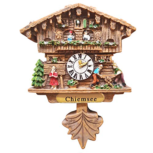 Kuckucksuhr Magnet Polyresin Kühlschrank Handmade Braun - Chiemsee Kuckucksuhr Magnet Polyresin Kühlschrank Handmade Braun - Chiemsee von Ciffre