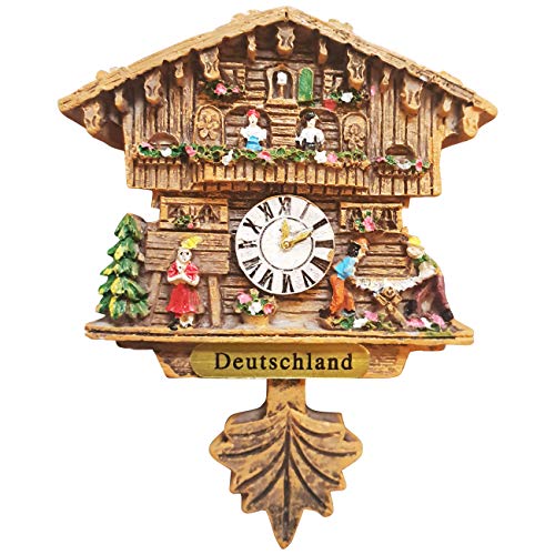 Kuckucksuhr Magnet Polyresin Kühlschrank Handmade Braun - Deutschland Kuckucksuhr Magnet Polyresin Kühlschrank Handmade Braun - Deutschland von Ciffre
