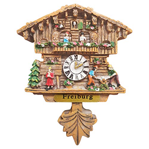 Kuckucksuhr Magnet Polyresin Kühlschrank Handmade Braun - Freiburg Kuckucksuhr Magnet Polyresin Kühlschrank Handmade Braun - Freiburg von Ciffre