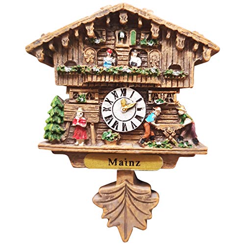 Kuckucksuhr Magnet Polyresin Kühlschrank Handmade Braun - Mainz Kuckucksuhr Magnet Polyresin Kühlschrank Handmade Braun - Mainz von Ciffre
