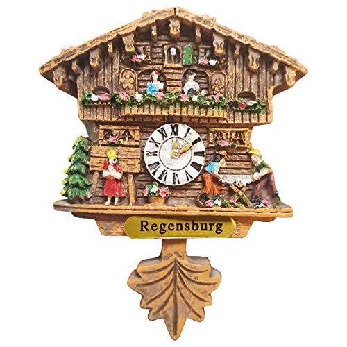 Kuckucksuhr Magnet Polyresin Kühlschrank Handmade Braun - Regensburg Kuckucksuhr Magnet Polyresin Kühlschrank Handmade Braun - Regensburg von Ciffre