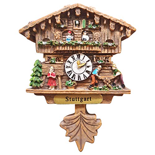 Kuckucksuhr Magnet Polyresin Kühlschrank Handmade Braun - Stuttgart Kuckucksuhr Magnet Polyresin Kühlschrank Handmade Braun - Stuttgart von Ciffre