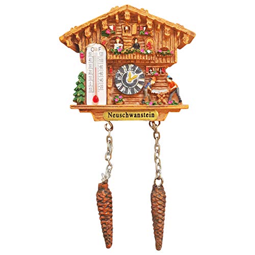 Kuckucksuhr Magnet Polyresin Kühlschrank Wetterhaus - Neuschwanstein Kuckucksuhr Magnet Polyresin Kühlschrank Wetterhaus - Neuschwanstein von Ciffre