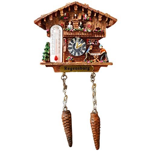 Kuckucksuhr Magnet Polyresin Kühlschrank Wetterhaus - Regensburg Kuckucksuhr Magnet Polyresin Kühlschrank Wetterhaus - Regensburg von Ciffre