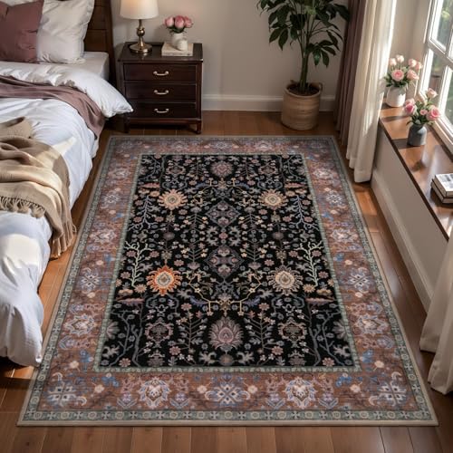 Ciicool 7,6 x 12,7 cm großer Teppich, waschbar, Boho-Teppiche für Schlafzimmer, rutschfest, für den Innenbereich, große Niedrigflormatte, Bodenteppich, Vintage-Teppich für Küche, Wohnzimmer, Büro Ciicool 7,6 x 12,7 cm großer Teppich, waschbar, Boho-Teppiche für Schlafzimmer, rutschfest, für den Innenbereich, große Niedrigflormatte, Bodenteppich, Vintage-Teppich für Küche, Wohnzimmer, Büro von Ciicool