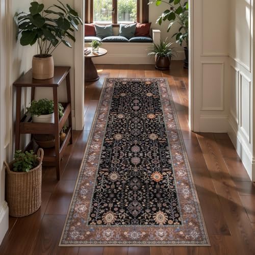 Ciicool Waschbarer, rutschfester Läufer, 60 x 180 cm, Vintage-Stil, Küchenteppich, Teppich für Eingang, Schlafzimmer, Waschküche, Badezimmer-Dekor Ciicool Waschbarer, rutschfester Läufer, 60 x 180 cm, Vintage-Stil, Küchenteppich, Teppich für Eingang, Schlafzimmer, Waschküche, Badezimmer-Dekor von Ciicool