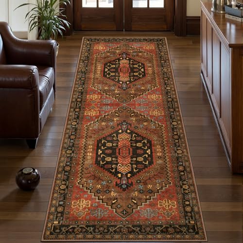 Ciicool Waschbarer, rutschfester Läufer, 60 x 180 cm, Vintage-Stil, Küchenteppich, Teppich für Eingang, Schlafzimmer, Waschküche, Badezimmer-Dekor Ciicool Waschbarer, rutschfester Läufer, 60 x 180 cm, Vintage-Stil, Küchenteppich, Teppich für Eingang, Schlafzimmer, Waschküche, Badezimmer-Dekor von Ciicool