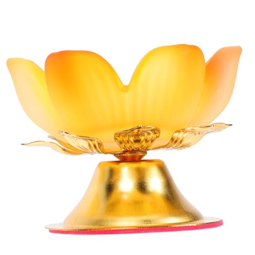 Ciieeo Legierung Lotus-förmigen Kerzenhalter Dekorative Lotus Leuchter für Tempel Home Decor Ciieeo Legierung Lotus-förmigen Kerzenhalter Dekorative Lotus Leuchter für Tempel Home Decor von Ciieeo