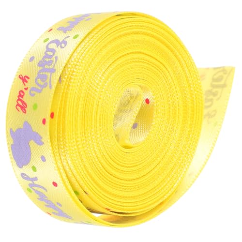 Ciieeo 1 Rolle Geschenkverpackungsband Yards Dekoratives Bastelband mit Niedlichen Ostermotiven für DIY und Festdekorationen von Ciieeo