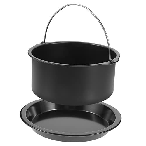 Ciieeo Luftfritteuse Backform Satz aus Hitzebeständigem Lebensmittelechtem Material Wiederverwendbare Antihaft Kuchenform für Heißluftfritteuse für Gemüse und Desserts Ciieeo Luftfritteuse Backform Satz aus Hitzebeständigem Lebensmittelechtem Material Wiederverwendbare Antihaft Kuchenform für Heißluftfritteuse für Gemüse und Desserts von Ciieeo