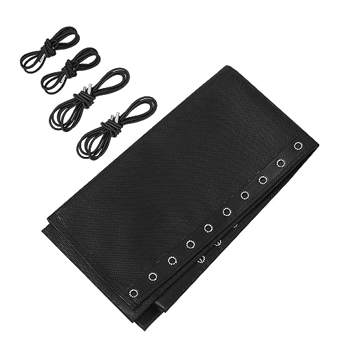 Ciieeo 1 Satz Ersatzset für Liegestuhl Hochwertiges Zubehör mit Elastischen Kordeln für Relaxliege Gartenliege und Bungee Stühle Atmungsaktives Pflegeleichtes Material Schwarz von Ciieeo