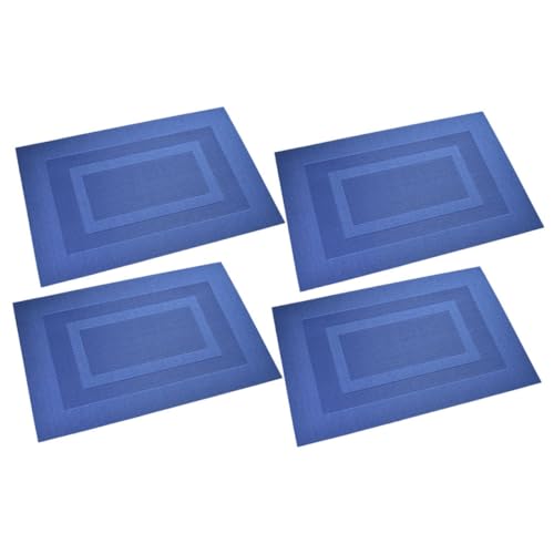 Ciieeo 1 Satz Erstklassige Tischdekoration Waschbare Fußmatten Runde Tischdecke Nicht Tischset Korkmatten Teller Geschirr Dekorative Tischmatten Essmatten Party-Cup-Kissen PVC 4 Stück von Ciieeo
