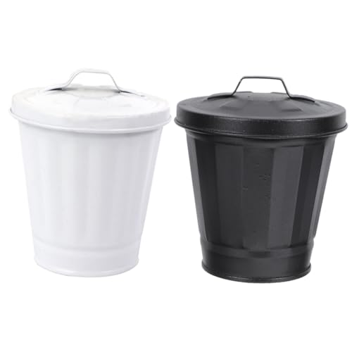 Ciieeo 1 Satz Mini Mülleimer Aus Metall Desktop Abfallbehälter Mit Deckel Für Kleine Räume Büro Küche Und Schlafzimmer Platzsparend Und Geruchsreduzierend 2 Stück Ciieeo 1 Satz Mini Mülleimer Aus Metall Desktop Abfallbehälter Mit Deckel Für Kleine Räume Büro Küche Und Schlafzimmer Platzsparend Und Geruchsreduzierend 2 Stück von Ciieeo