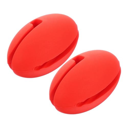 Ciieeo 1 Satz Thermometer-clip Halter Für Temperaturfühler Clip Für Thermometertopf Kochen Topf-thermometer Temperaturfühler Clip Pot Silikon -thermometer -clip Kieselgel Rot 2 Stück von Ciieeo